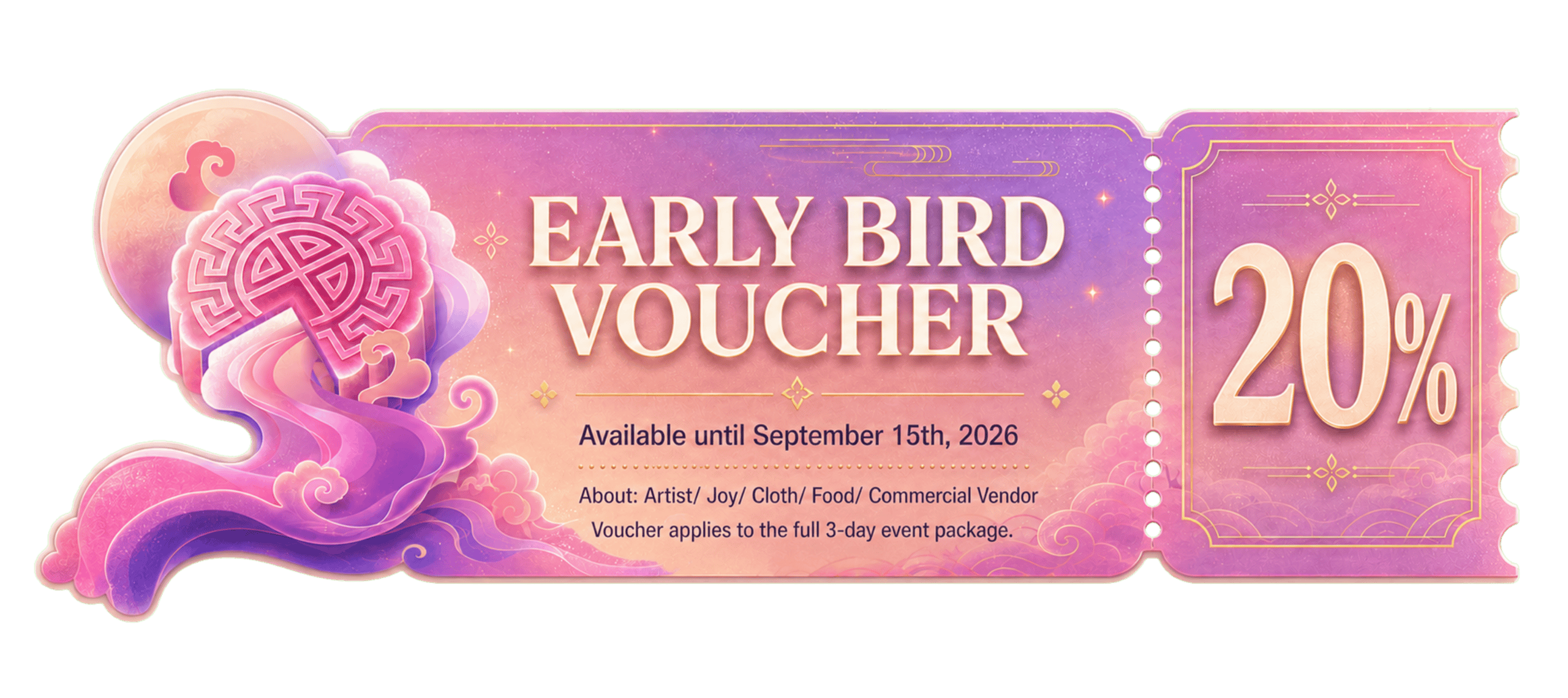 Early Bird Voucher 20%